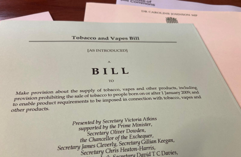 Tobacco and Vapes Bill