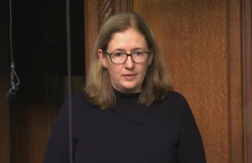 Caroline speaking in the House of Commons 