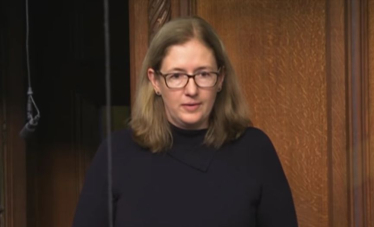 Caroline speaking in the House of Commons 